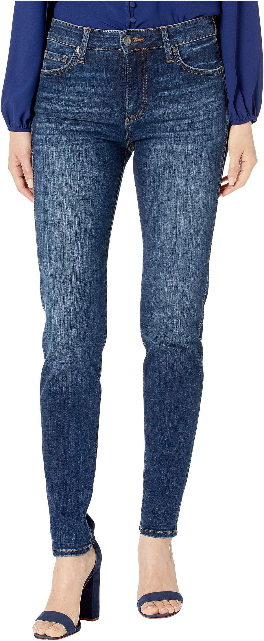 Джинсы Diana Skinny Jeans KUT from the Kloth, цвет Busy Wash