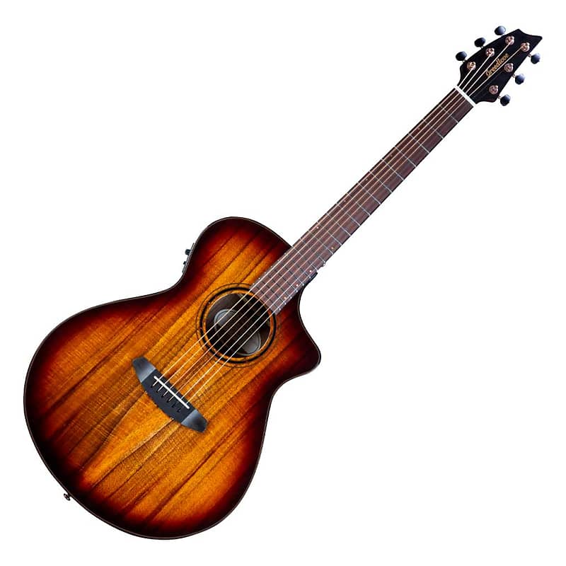 цена Акустическая гитара Breedlove Pursuit Exotic S Concert CE Edgeburst All Koa Acoustic Electric Guitar