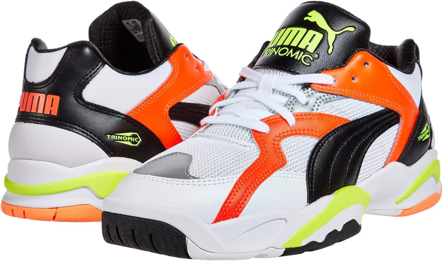 

Кроссовки PUMA Performer Retro, цвет Puma White/Lava Blast/Yellow Alert