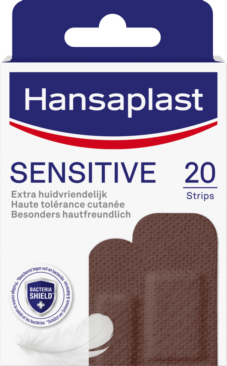 Пластырь для чувствительной кожи темный 20 шт. Hansaplast