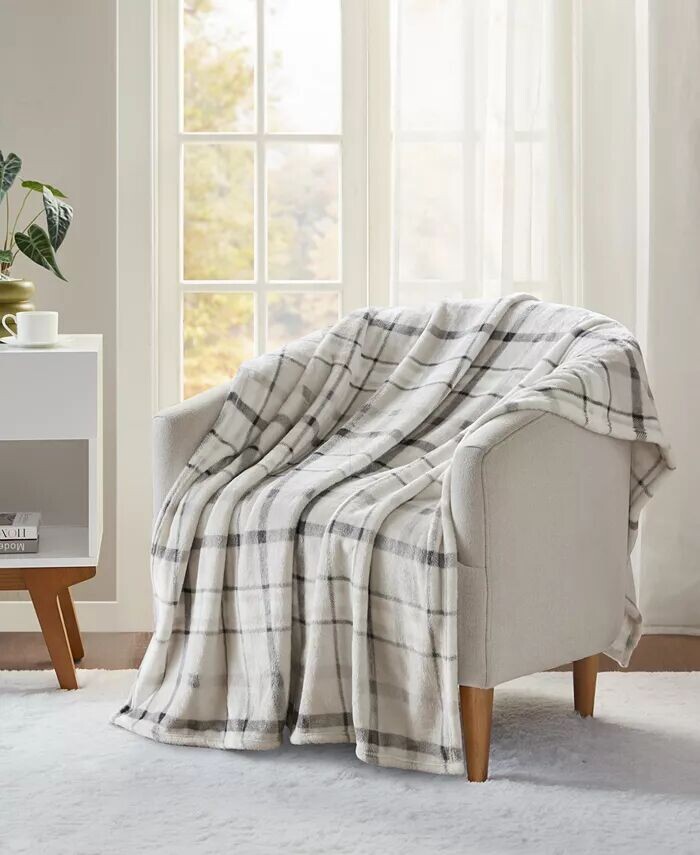 

Уютное плюшевое плед с принтом, 50 x 70 дюймов Premier Comfort, мультиколор