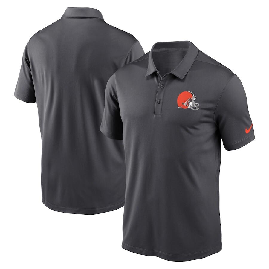 

Поло с коротким рукавом Nike Cleveland Browns, антрацит