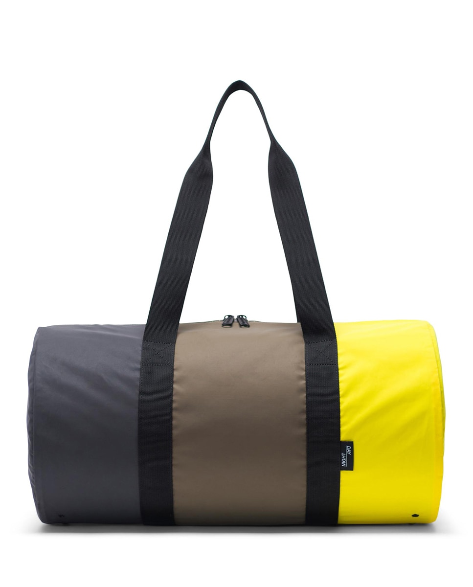 женский рюкзак из разноцветной ткани с магнитными застежками herschel мультиколор Дорожная сумка унисекс из разноцветной ткани Herschel, мультиколор