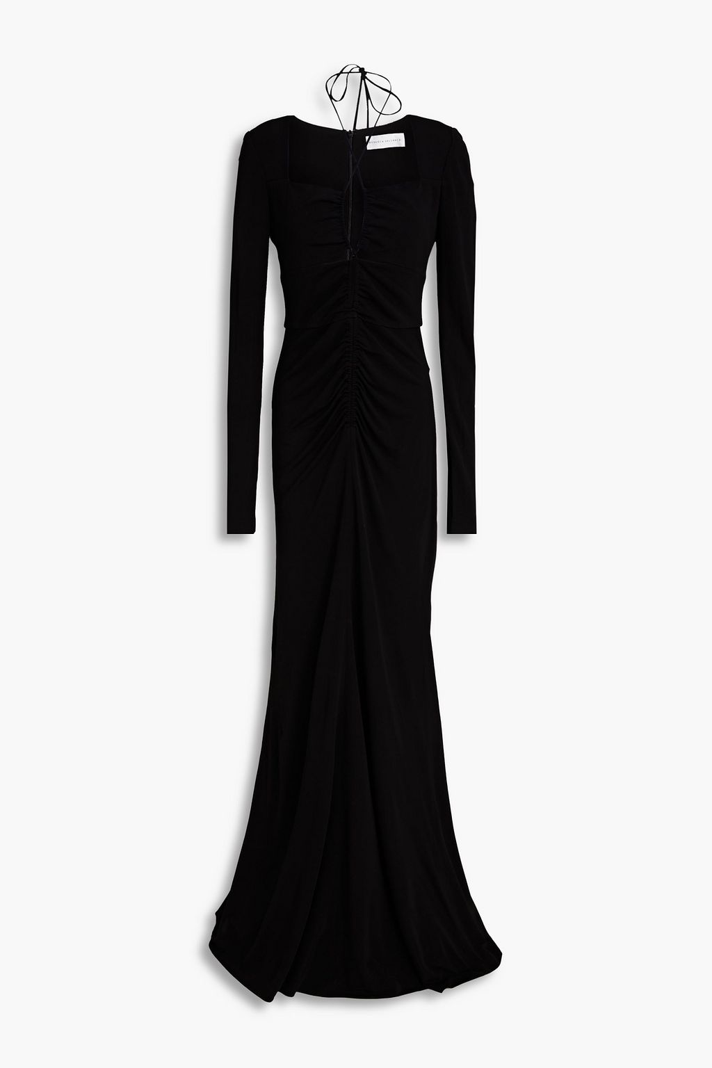 цена Платье Riccardo из эластичного джерси со сборками REBECCA VALLANCE, черный