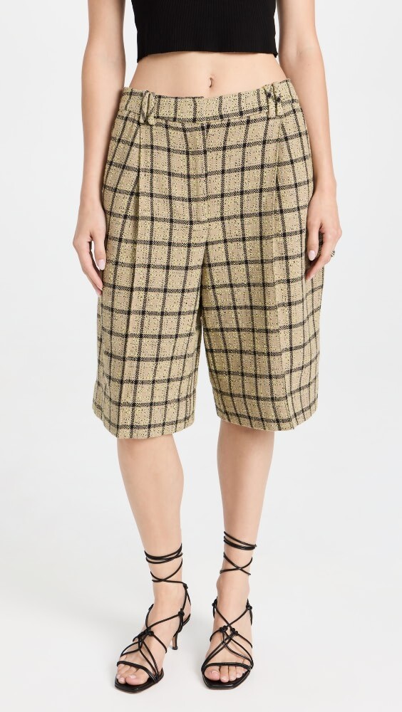 

Шорты GANNI Check Suiting Relaxed Pleated