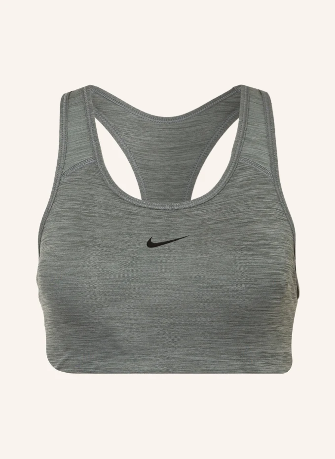 

Спортивный бюстгальтер swoosh Nike, серый