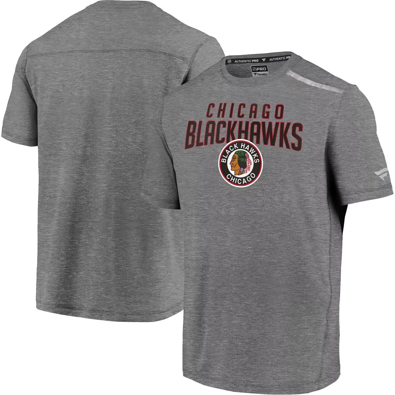 

Мужская футболка Fanatics с логотипом Heathered Grey Chicago Blackhawks Special Edition Refresh