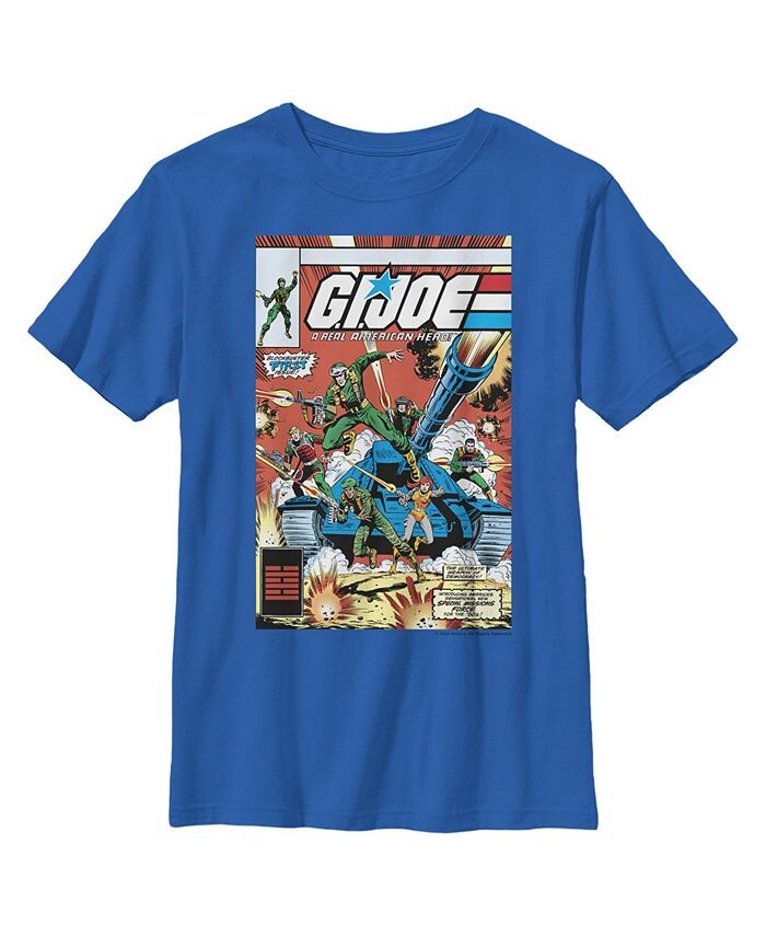 

Детская футболка с обложкой комиксов GI Joe для мальчиков Hasbro, синий