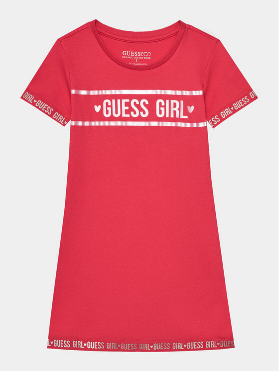 

Платье на каждый день, стандартного кроя Guess, розовый