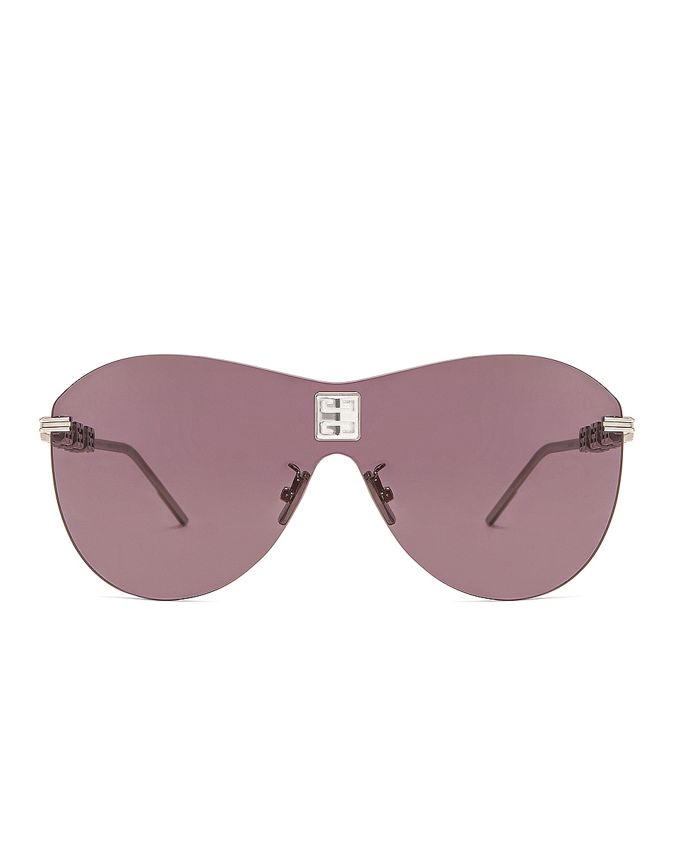 Солнцезащитные очки Givenchy Aviator, цвет Palladium & Crystal цена и фото