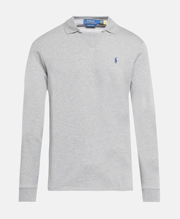 

Рубашка-поло с длинными рукавами Polo Ralph Lauren, серый