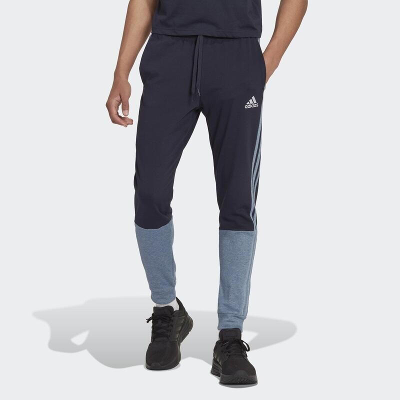 

Меланжовые брюки из френча Essentials ADIDAS, цвет azul