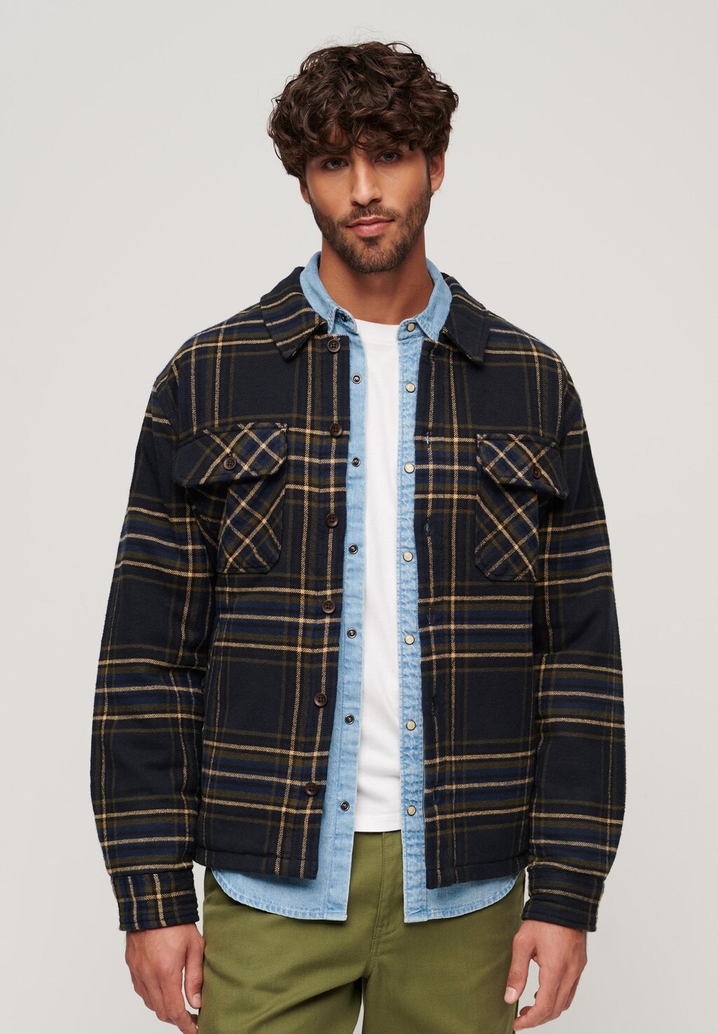 

Летняя куртка SURPLUS Superdry, синий, Коричневый