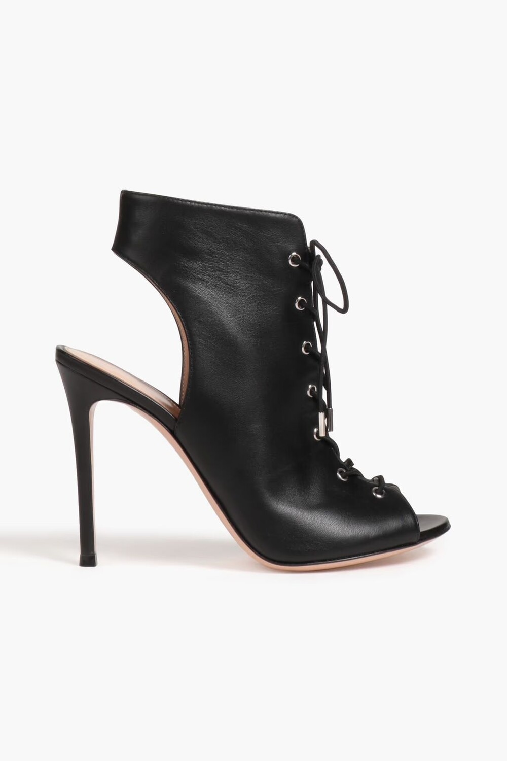 

Кожаные ботильоны с вырезом Gianvito Rossi, черный