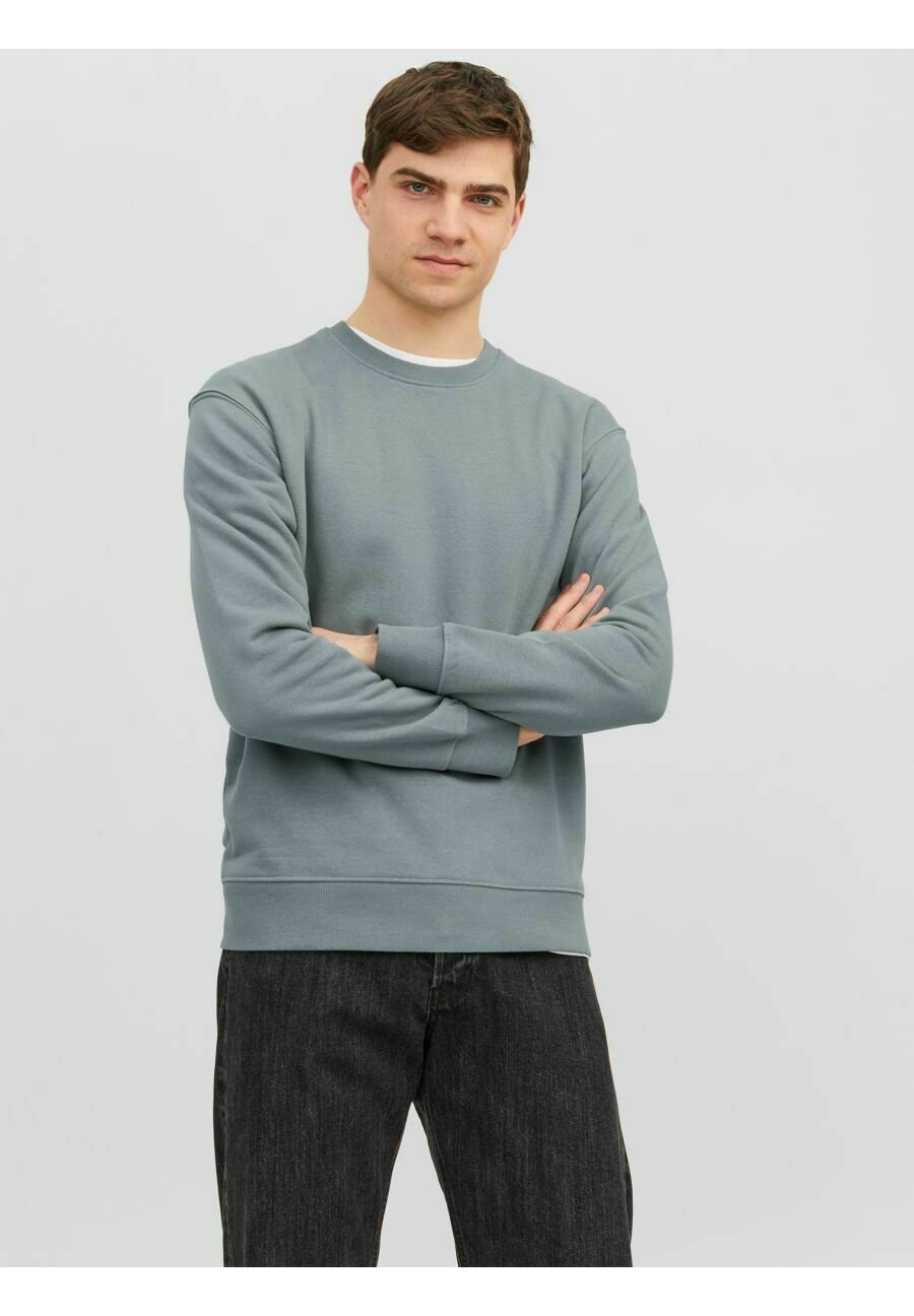 

Толстовка Jack & Jones Jjestar Basic Crew Neck, sedona sage, Серый