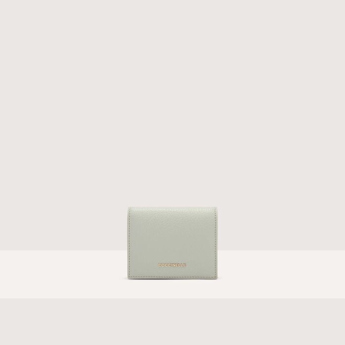 

Маленький кошелек из зернистой кожи Coccinelle METALLIC SOFT, зеленый