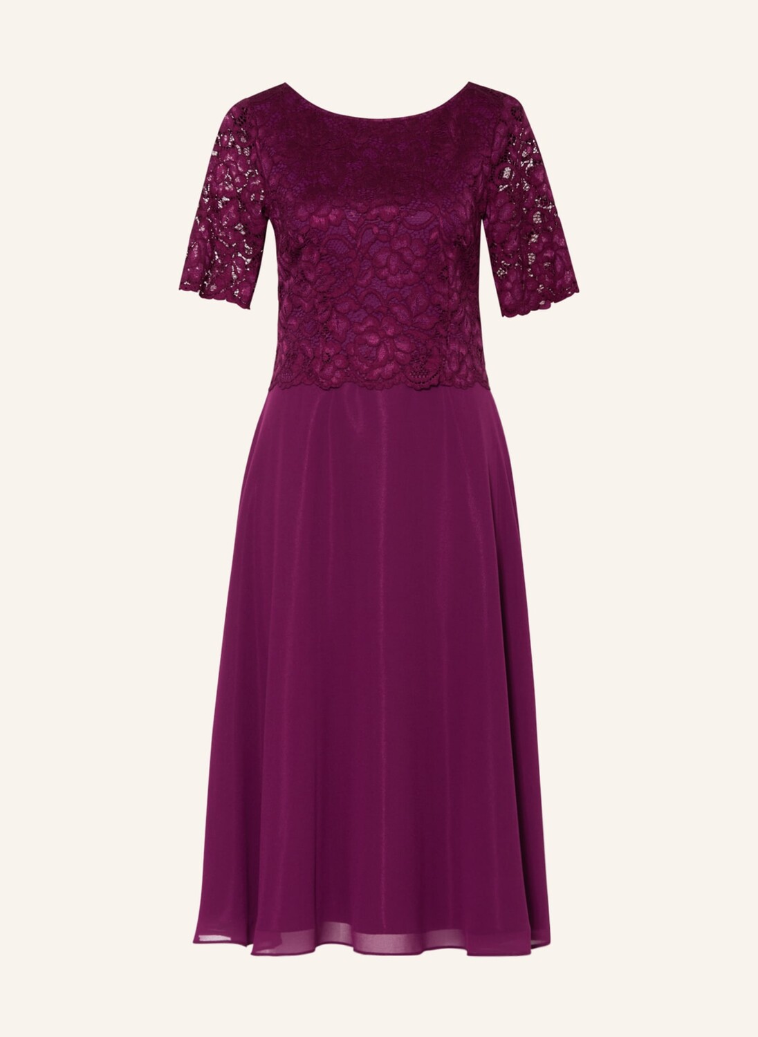 

Платье Vera Mont mit Spitzenbesatz, фуксия