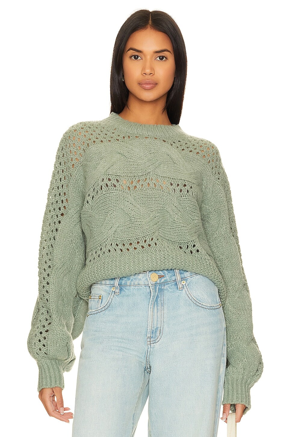 

Свитер MINKPINK Kaine Cable, цвет Mint