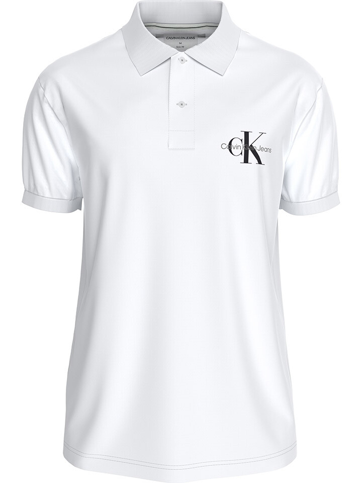 

Поло Calvin Klein, белый