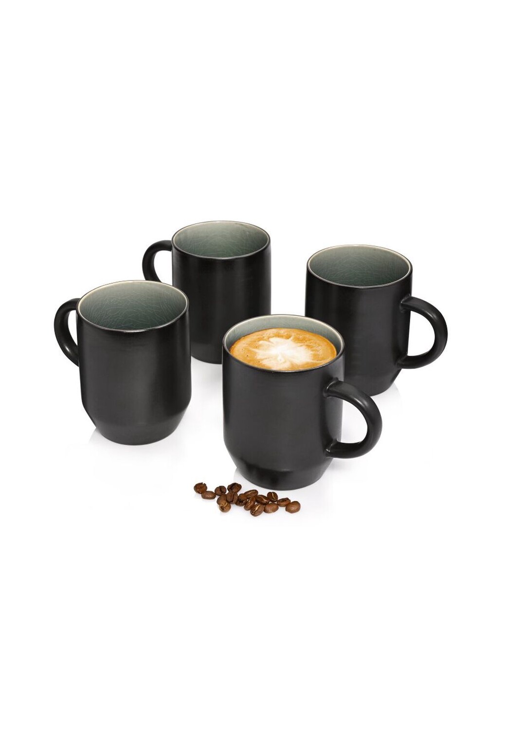

Серия глиняной посуды Helsinki Sänger, grau - kaffeebecher set 4-teilig