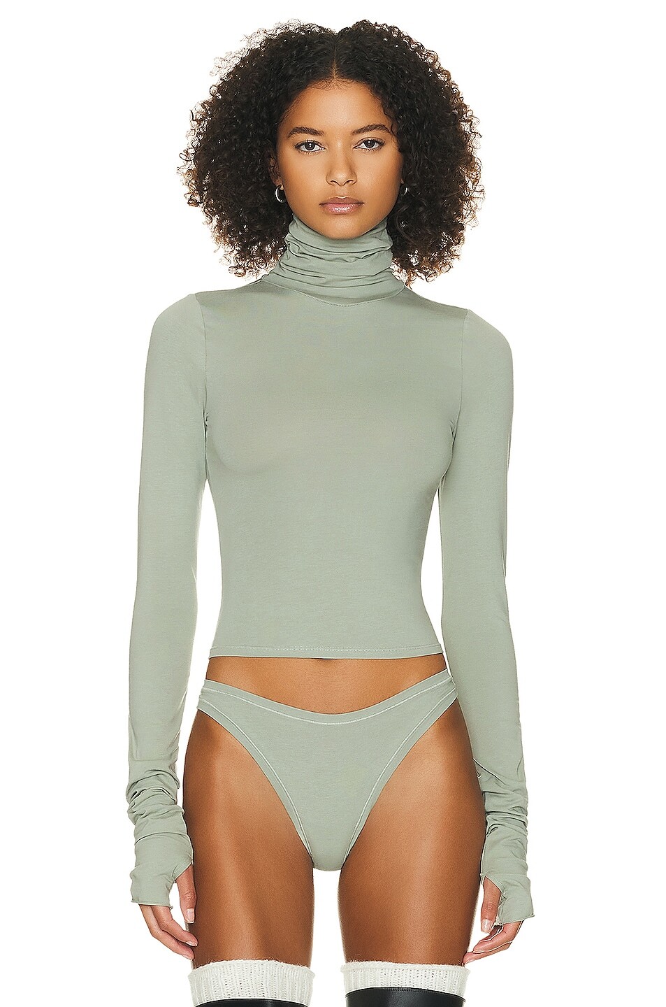 

Водолазка Helsa Jersey Long Sleeve, цвет Sage