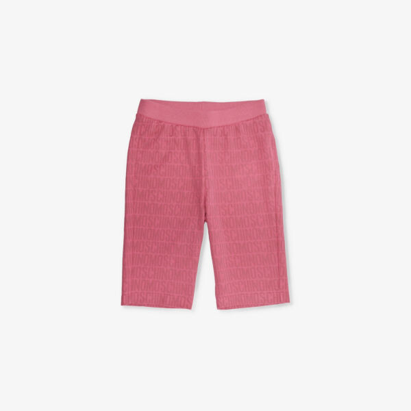 

Тканые шорты с фирменным узором 8-14 лет Moschino, цвет fuxia allover logo