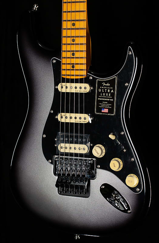 Электрогитара Fender Ultra Luxe Stratocaster Floyd Rose HSS, Maple Fingerboard, Silverburst