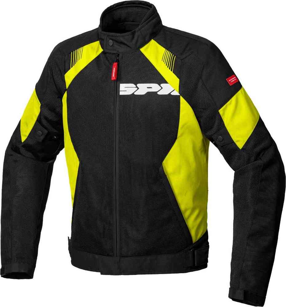 Мотоциклетная текстильная куртка Flash Evo Net WindOut Spidi, черный желтый куртка текстильная spidi race evo h2out мотоциклетная черный серый неоновый