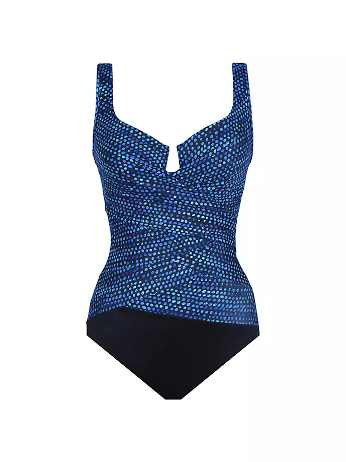 Сплошной купальник Dot Com Escape Miraclesuit Swim, синий