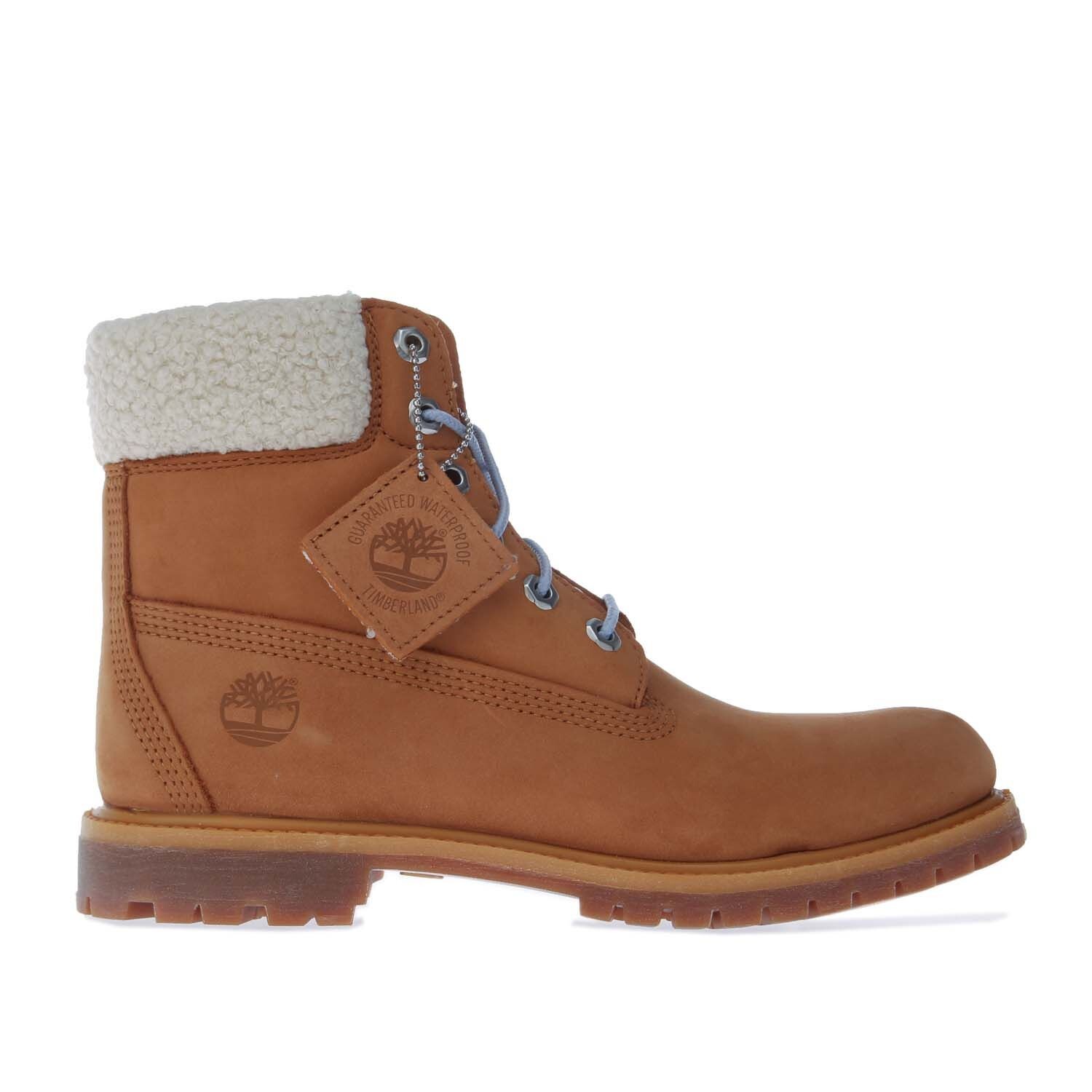 

Сапоги премиум 15см белого цвета Timberland, бежевый
