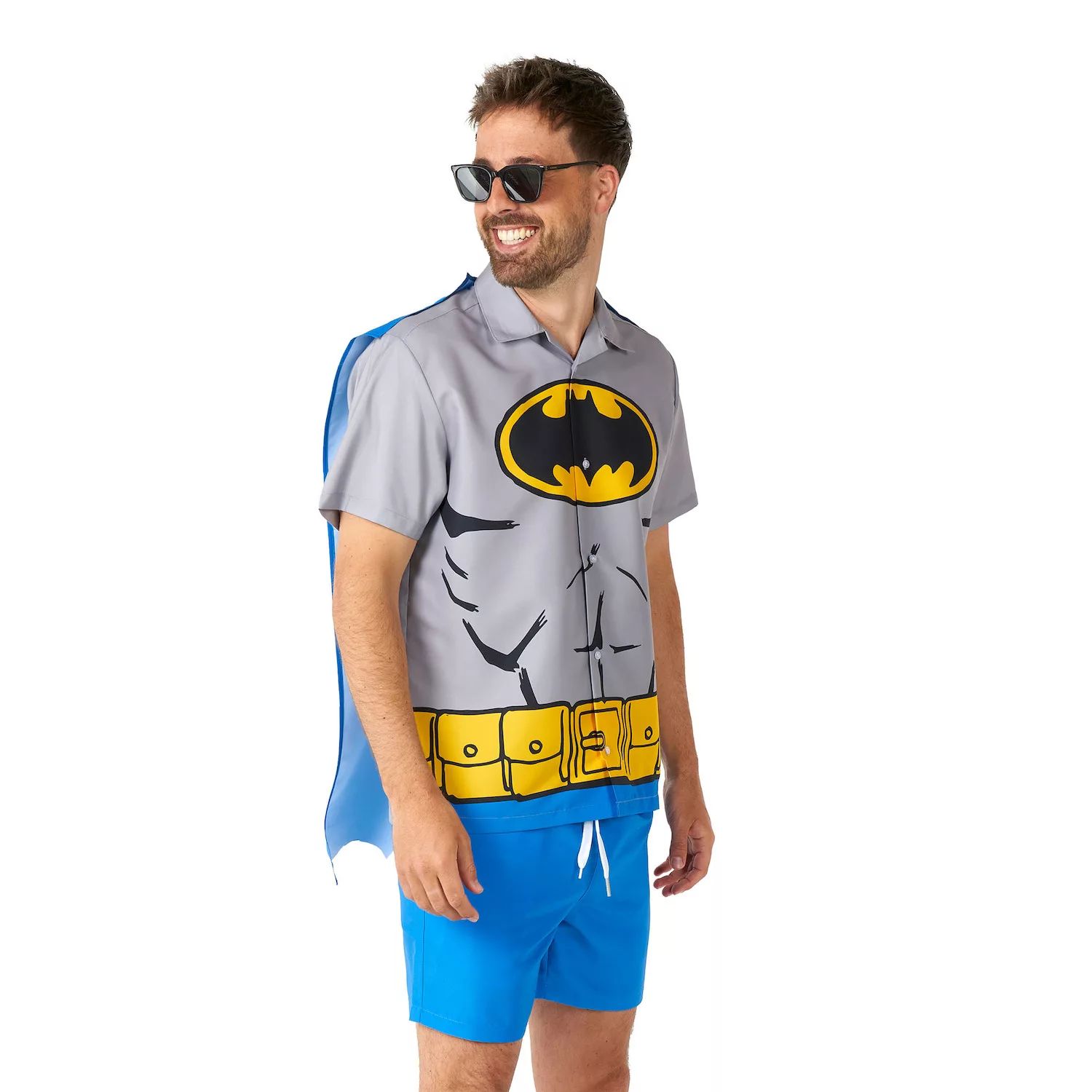 Мужской комплект из рубашки и шорт с изображением Бэтмена Licensed Character