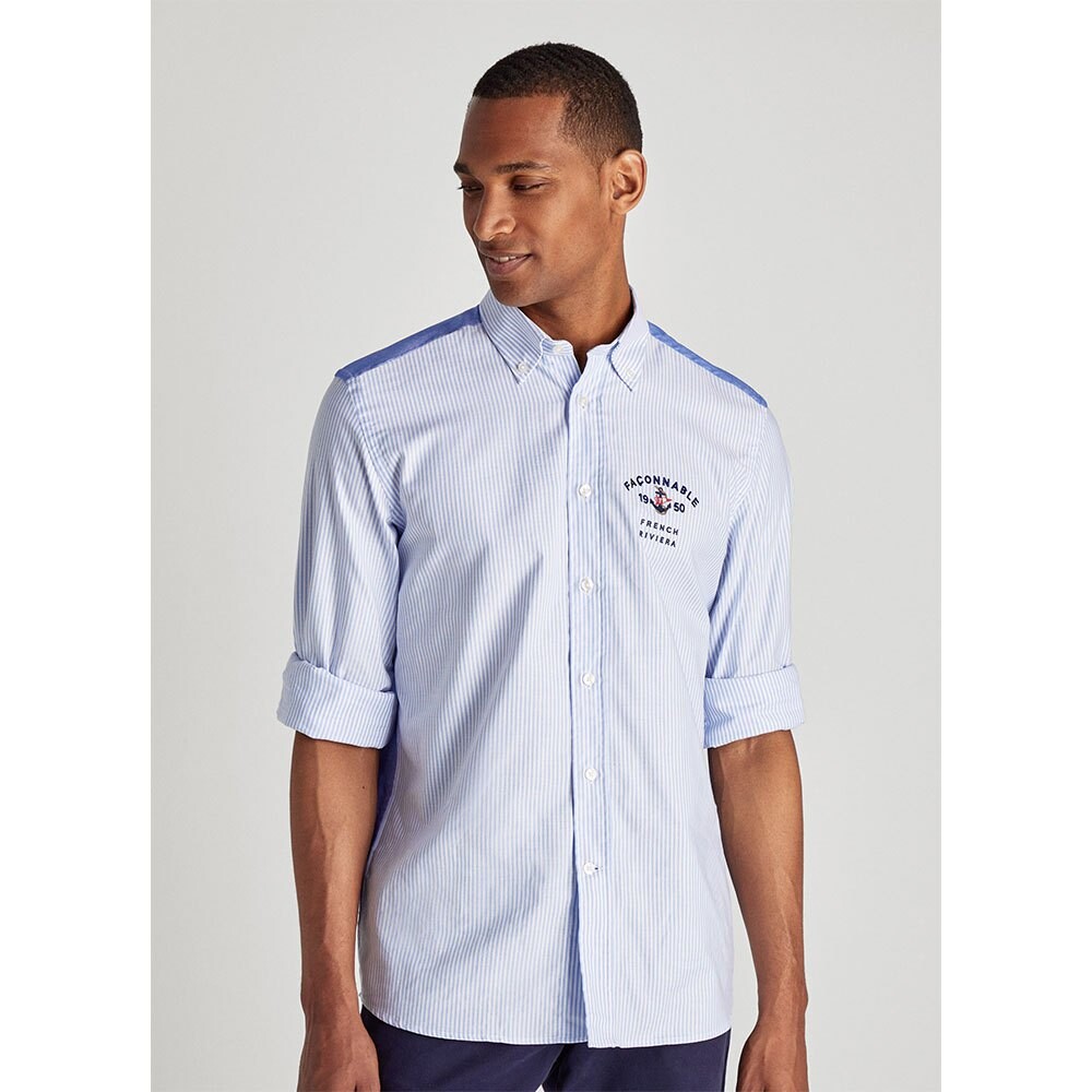 

Рубашка Façonnable Clb Bd Chest Ebd/Print, синий