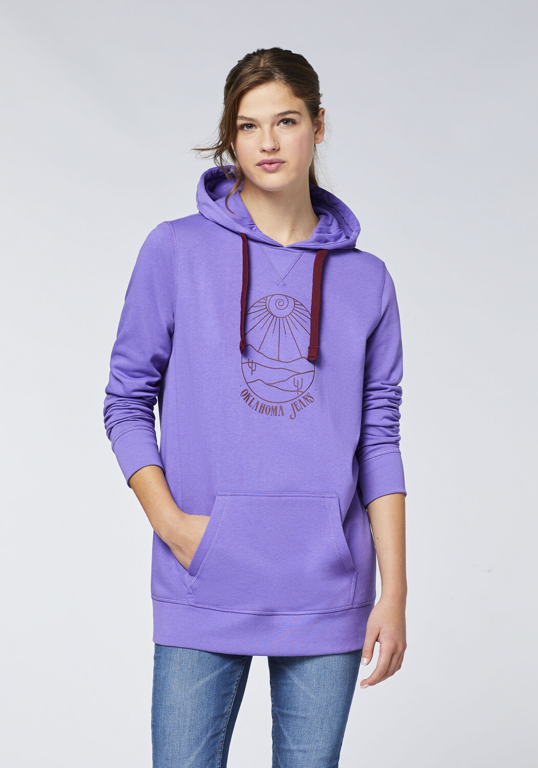 

Толстовка Oklahoma Jeans Hoodie, фиолетовый