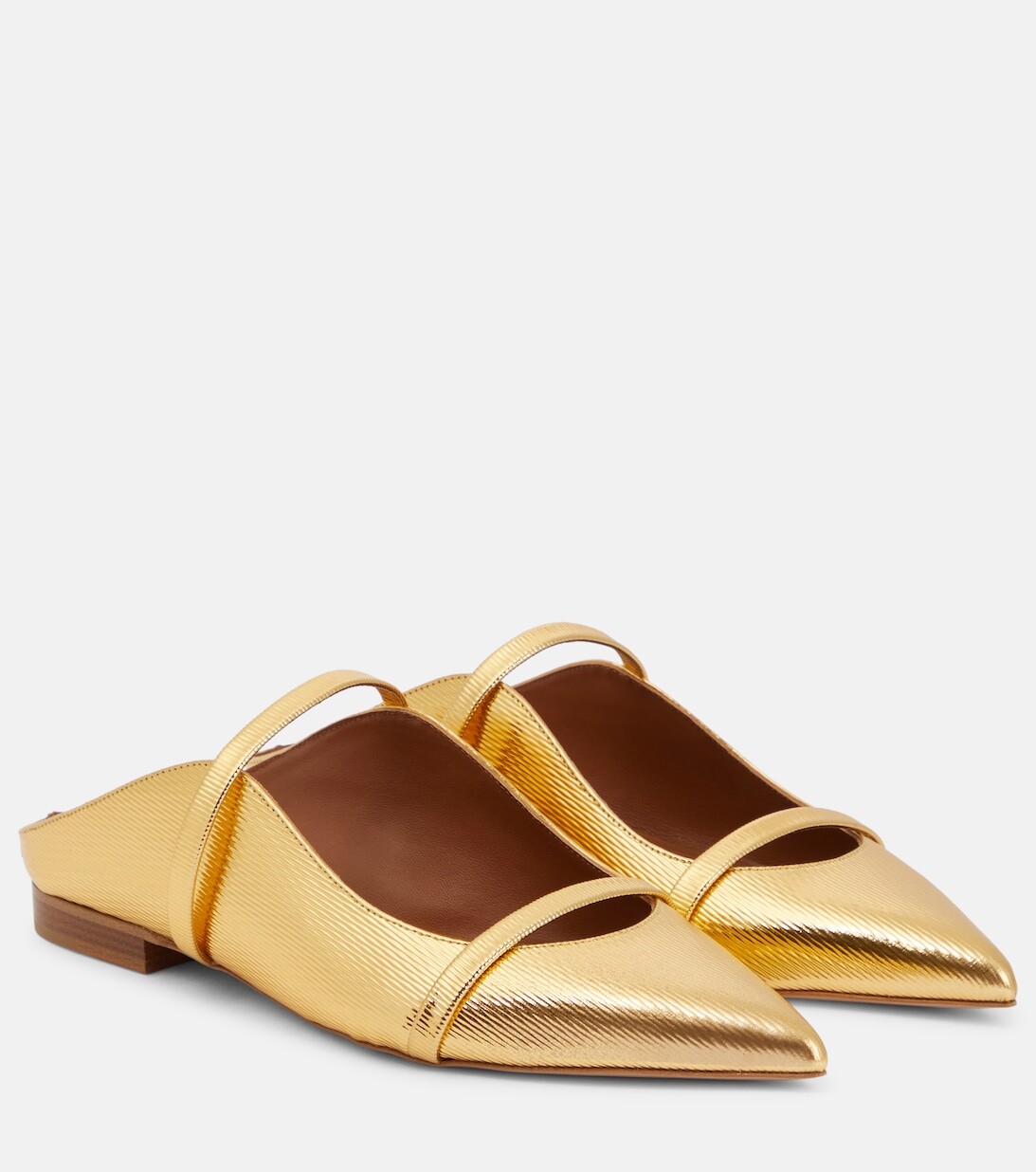 

Кожаные тапочки Maureen Malone Souliers, золотой