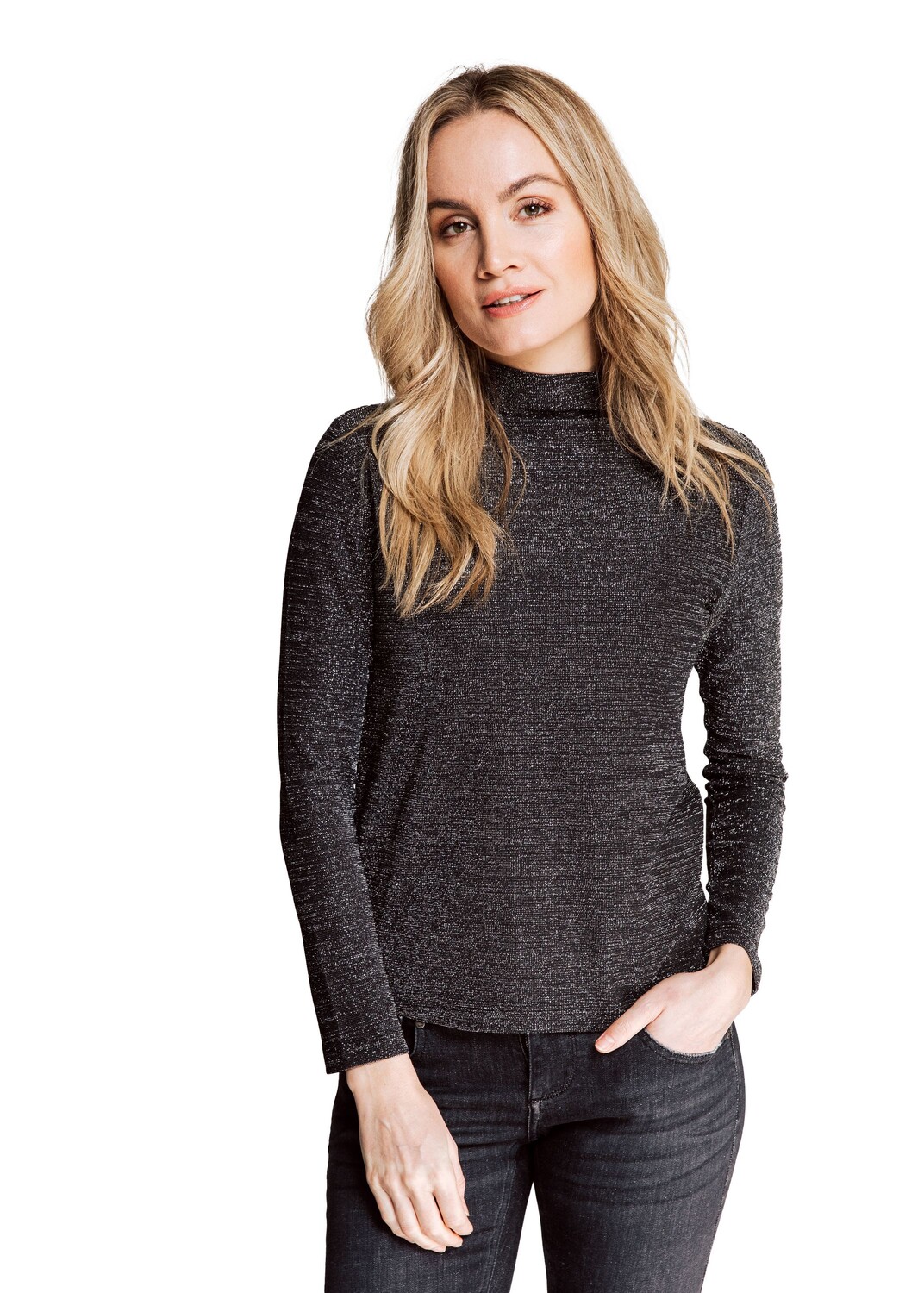 Толстовка ZHRILL Damen Sweatshirt ABIGAIL, черный