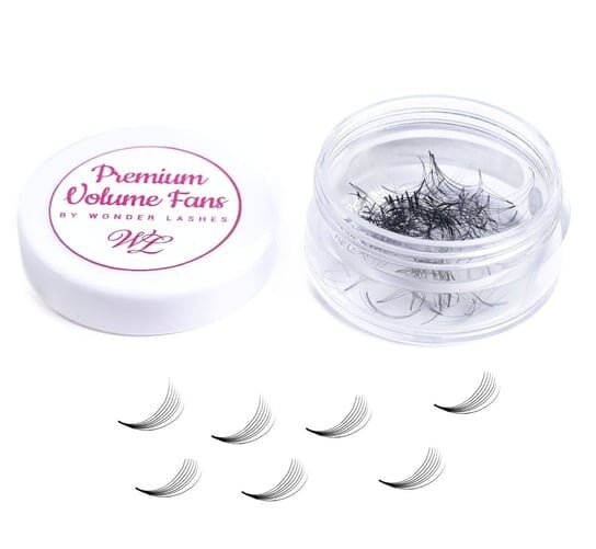 

Пудровые ресницы Premium Volume 7D D 12 мм Wonder Lashes, WonderLashes