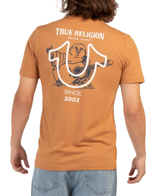 

Футболка с Большим Буддой True Religion, цвет Acorn