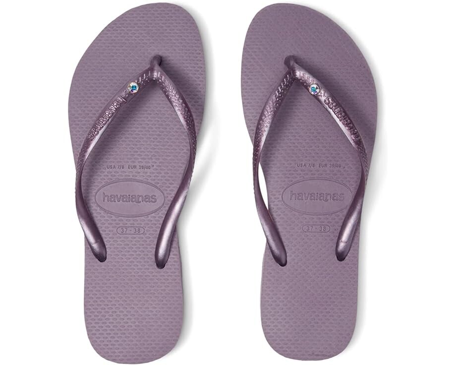 

Сандалии Havaianas Slim Crystal SW II Flip Flop Sandal, цвет Malve