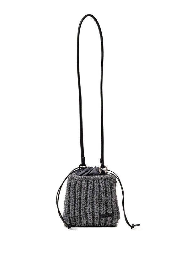 

Темно-серая женская шерстяная сумка ivy mini mini Tullaa