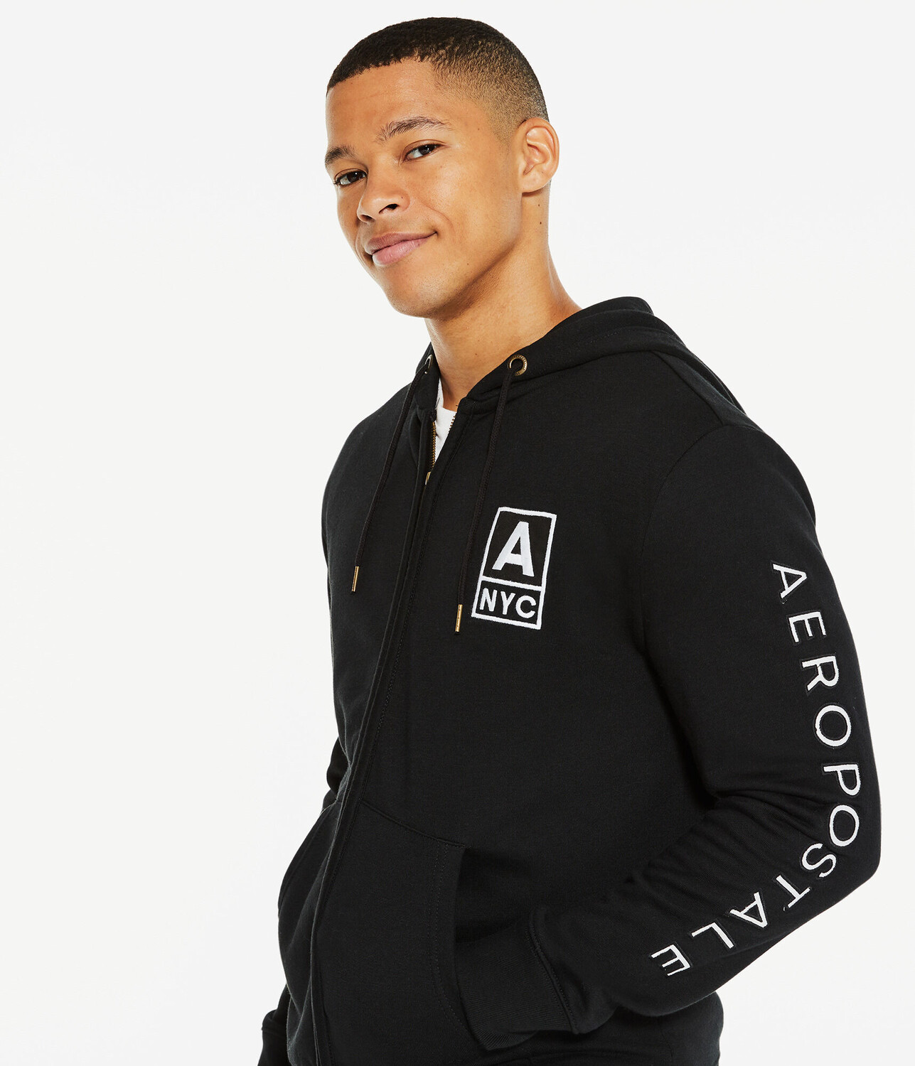 

Толстовка с молнией во всю длину NYC Heritage Aeropostale, черный