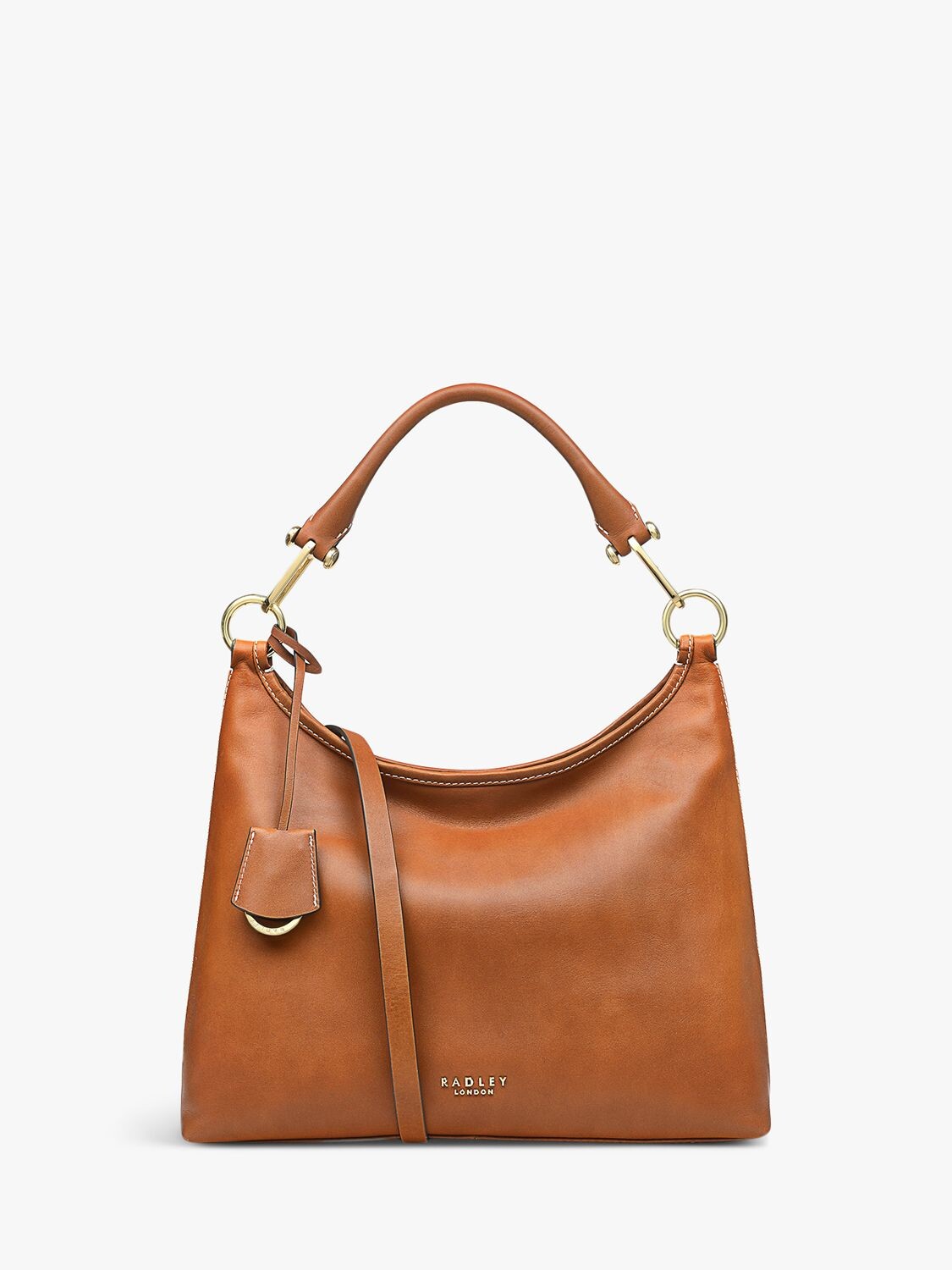 

Кожаная сумка через плечо Radley Cuba Street среднего размера с открытым верхом, коричневая, Коричневый