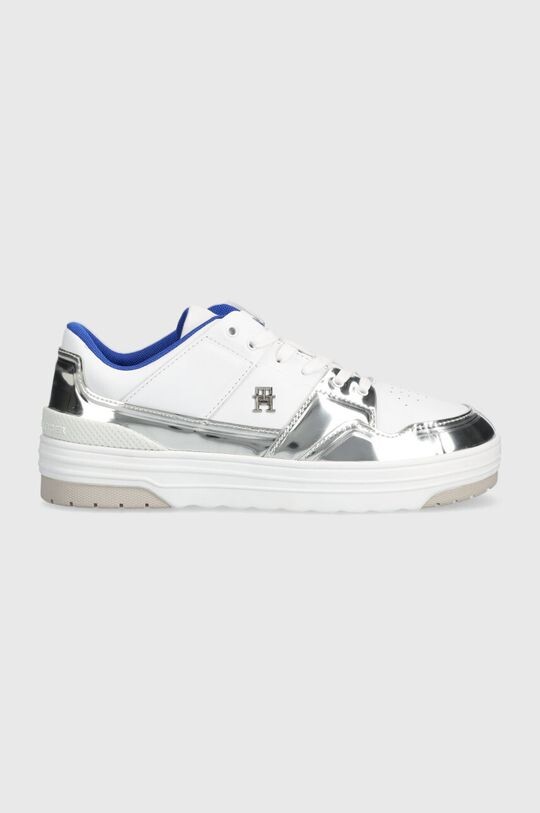 

Кожаные кроссовки TH LO BASKET SILVER Tommy Hilfiger, белый