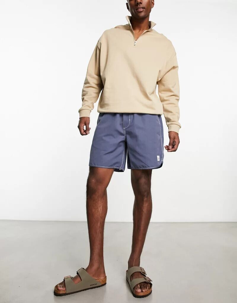

Синие шорты с закругленным краем Quiksilver