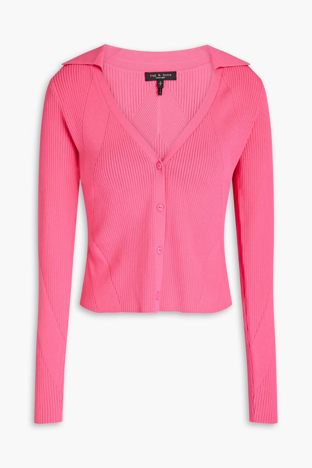 

Кардиган Asher в рубчик Rag & Bone, розовый