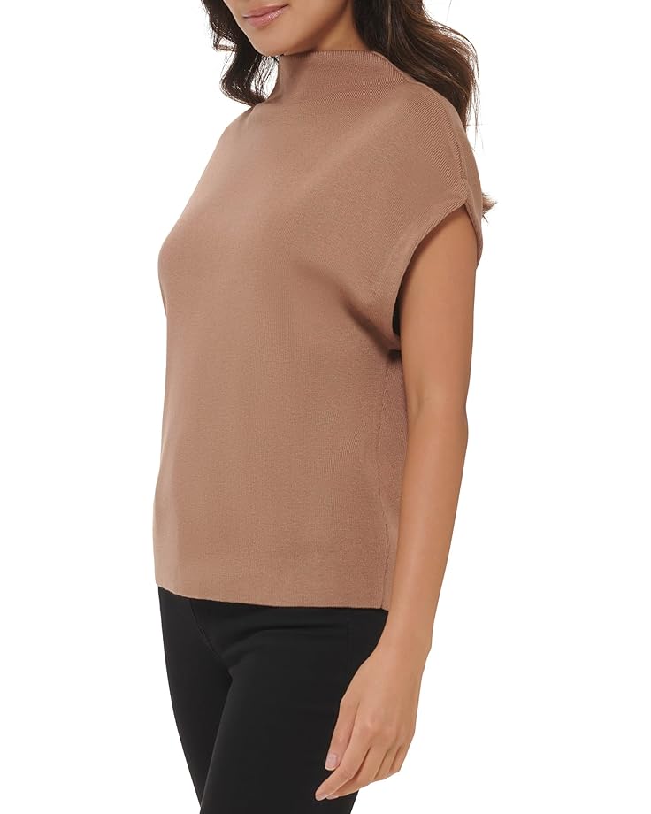 Свитер Calvin Klein Sleeveless with Rolled Collar, цвет Cafe Ole цена и фото