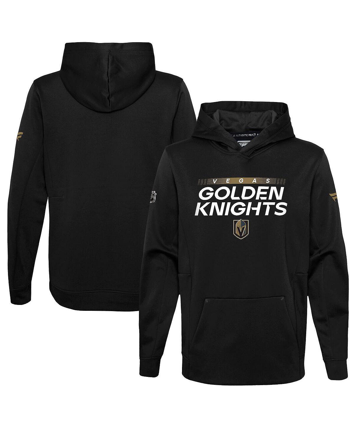 

Черная брендовая толстовка с капюшоном для мальчиков и девочек Vegas Golden Knights Authentic Pro Fanatics