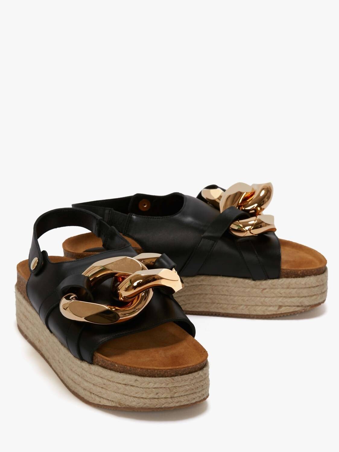 

Черные женские эспадрильи на платформе с цепочкой JW Anderson, черный