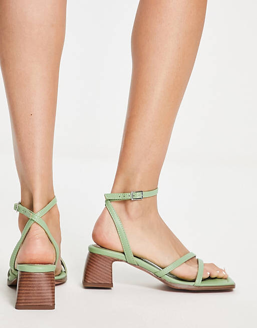 

Мятные босоножки на среднем каблуке ASOS DESIGN Hampton