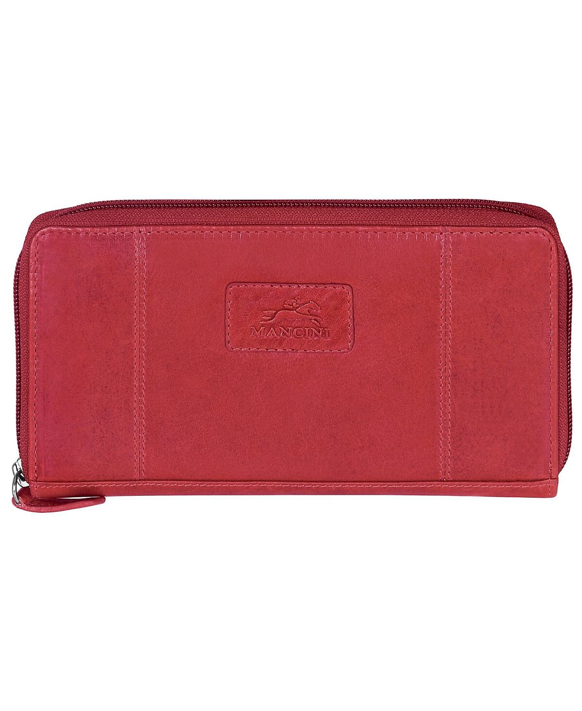 

Кошелек-клатч Casablanca Collection с защищенным RFID-замком и молнией Mancini, красный
