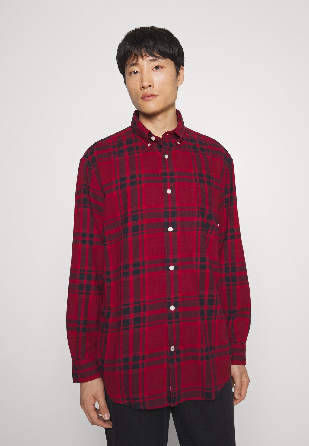 

Рубашка Tonal Tartan Tommy Hilfiger, цвет rouge multi